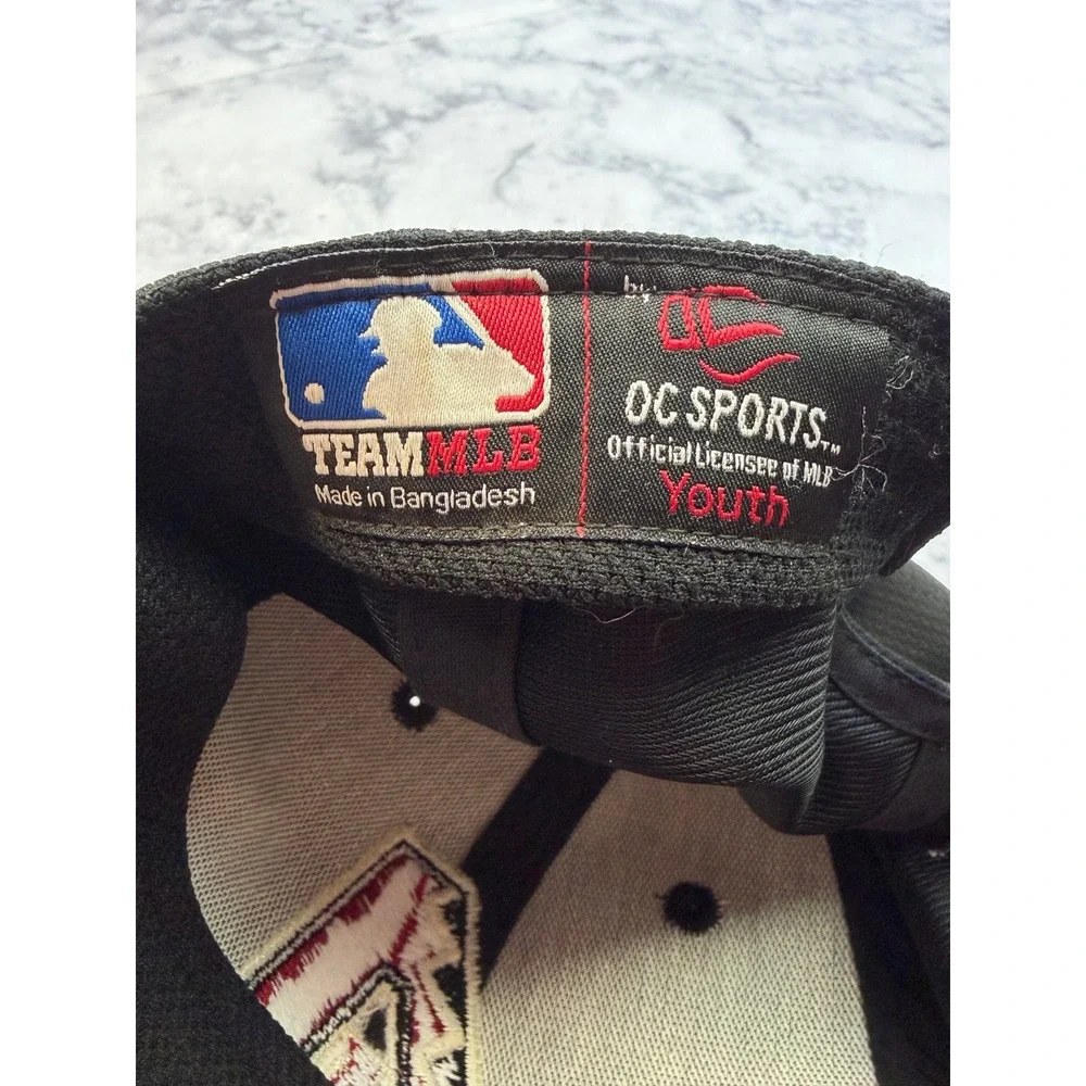 Arizona Diamondbacks Youth Baseball Hat OC Sports Black MLB Adjustable Cap